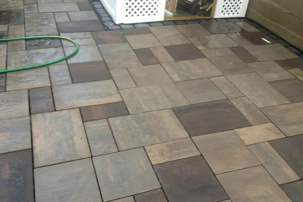 Patio flagstone installation  Coram